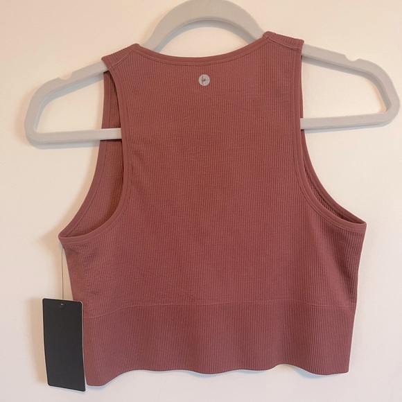 NWT 90 Degree by Reflex Ribbed Tank Too Sports Bra - Picture 3 of 4